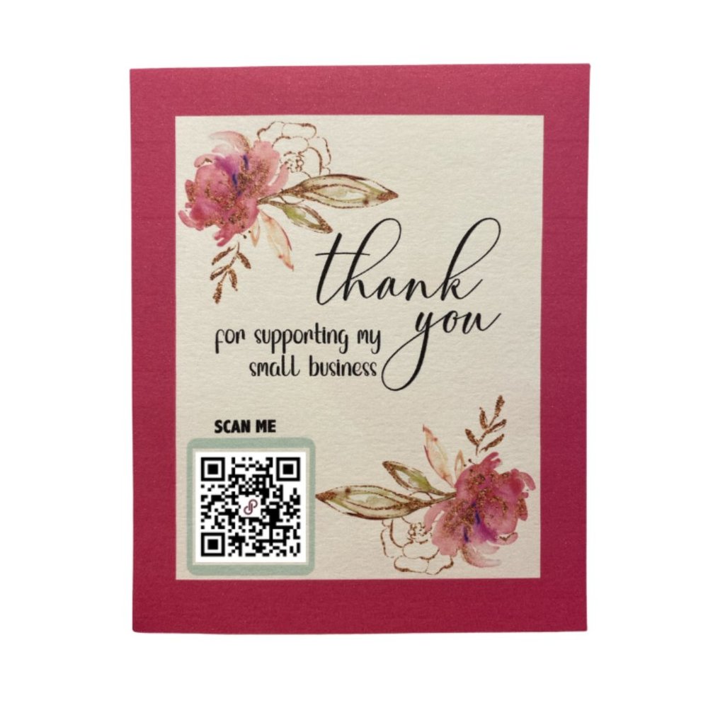 Poshmark Business QR Code Thank You Cards   - Branding Customer Thank You Cards